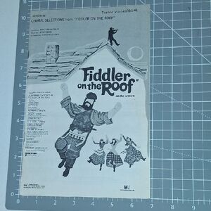 Fiddler on the Roof Sheet Music
